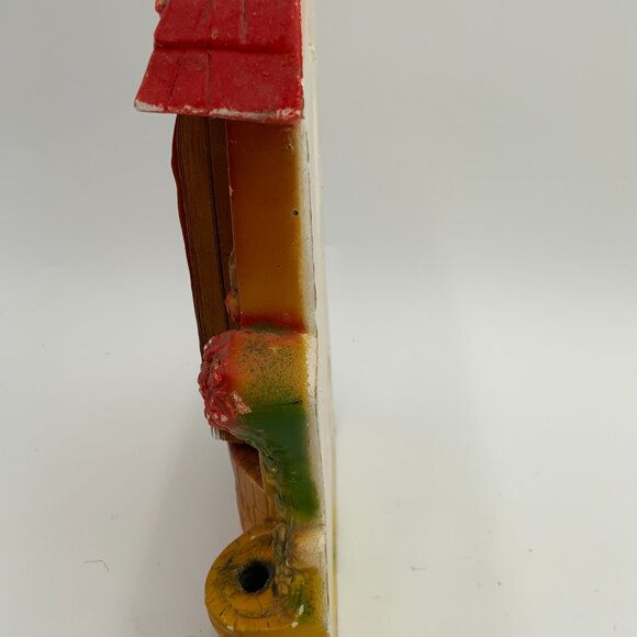 VINTAGE 1953 MILLER STUDIO CHALKWARE WISHING WELL NOTE PAD HOLDER ORG PAD - Picture 8 of 10